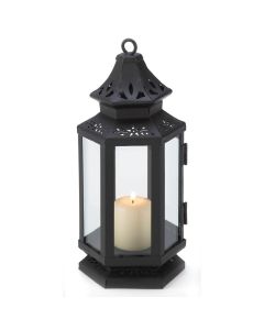 BLACK STAGECOACH LANTERN